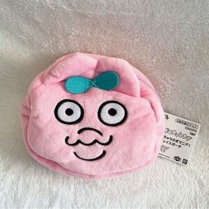 Brand New Opanchu Usagi mascot face shape pouch cosmetic bag wide eyes